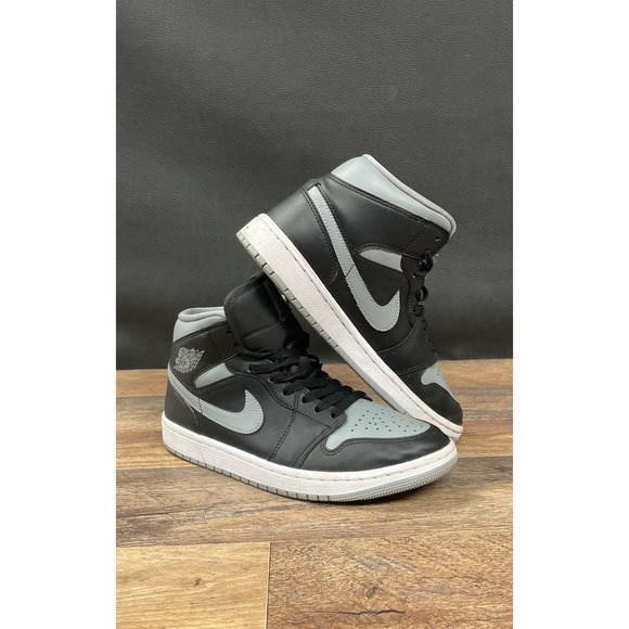 Nike Shoes - Nike Air Jordan 1 Mid Shadow Black Grey White BQ6472-007 Women's Size 8
